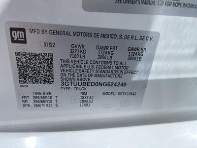 2022 GMC Sierra 1500 SLE