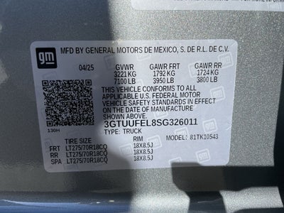 2025 GMC Sierra 1500 AT4X