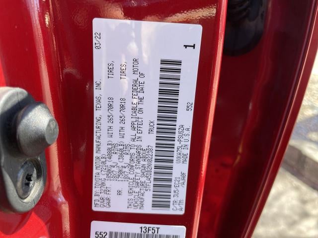 2022 Toyota Tundra 4WD SR5