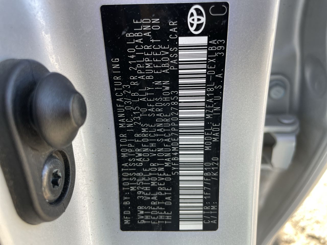 2023 Toyota Corolla LE